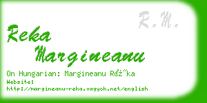 reka margineanu business card